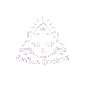 calico society cat pyramid eye three