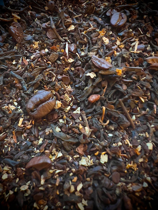 coffee puer black tea caramel toffee nutty