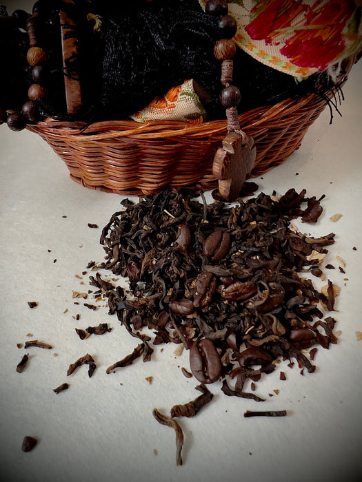 coffee puer black tea caramel toffee nutty